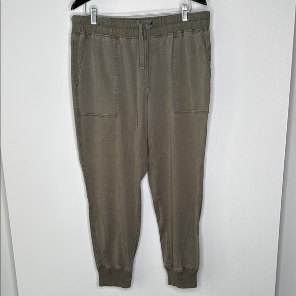 Roots Cotton Women's Jogger Pants in Olive Size XL - Picture 1 of 9